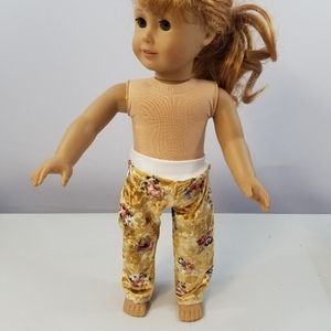 Velvet doll pants for American girl doll